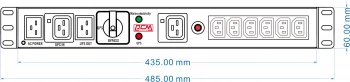 Байпас Powercom  MBS1607-1C19-6C13