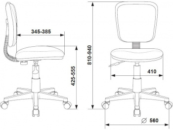 Кресло детское Бюрократ  CH-W204NX