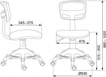 Кресло детское Бюрократ  CH-299-F