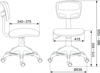 Кресло детское Бюрократ  CH-299-F