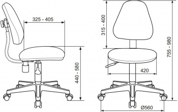 Кресло детское Бюрократ  KD-4