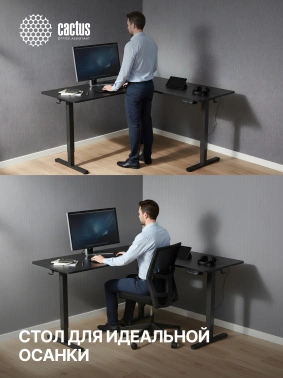 Стол для компьютера Cactus  CS-EDXL-BBK