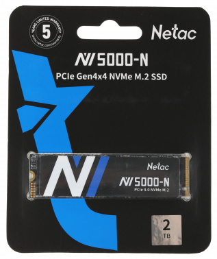 Накопитель SSD Netac PCIe 4.0 x4 2TB NT01NV5000N-2T0-E4X