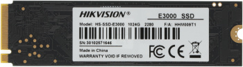 Накопитель SSD Hikvision PCIe 3.0 x4 1TB HS-SSD-E3000/1024G HS-SSD-E3000/1024G Hiksemi
