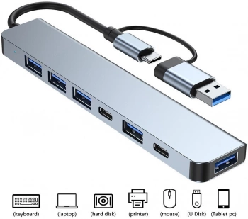 Разветвитель USB-C + USB 3.0 Palmexx PX/HUB-080