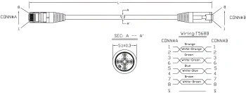 Патч-корд Hyperline PC-LPM-STP-RJ45-RJ45-C5e-0.5M-LSZH-BL