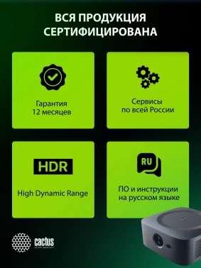 Проектор Cactus CS-E2.SG