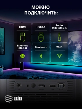 Проектор Cactus CS-E2.SG