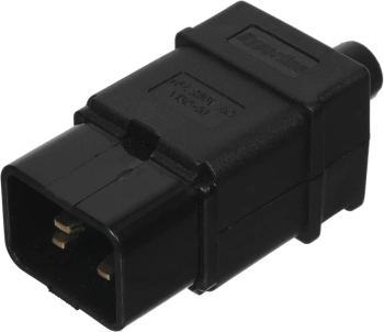 Вилка Hyperline CON-IEC320C20 (упак.:1шт) 1м черный