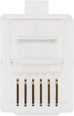 Коннектор Hyperline  PLUG-6P6C-P-C2-100