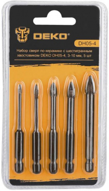 Набор сверл Deko DH05-4