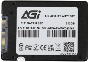 Накопитель SSD AGi SATA-III 512GB AGI512G17AI178