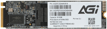 Накопитель SSD AGi PCIe 4.0 x4 512GB AGI512G44AI818