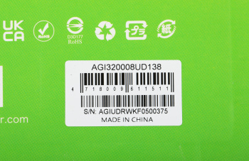 Память DDR4 8Gb 3200MHz AGi  AGI320008UD138