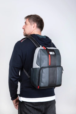 Рюкзак Piquadro Urban CA3214UB00/GRN серый/черный кожа