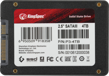 Накопитель SSD Kingspec SATA-III 4TB P3-4TB