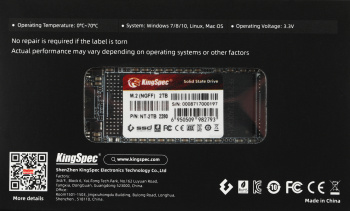 Накопитель SSD Kingspec SATA-III 2TB NT-2TB