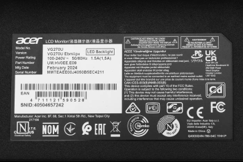 Монитор Acer 27