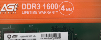 Память DDR3 4GB 1600MHz AGi  AGI160004UD128