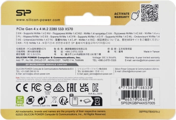 Накопитель SSD Silicon Power PCIe 4.0 x4 2TB SP02KGBP44XS7005