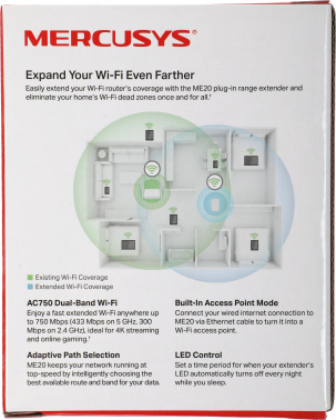 Повторитель беспроводного сигнала Mercusys ME20