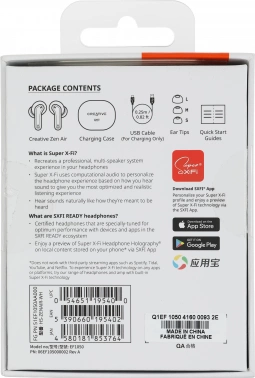 Гарнитура внутриканальные Creative Zen Air