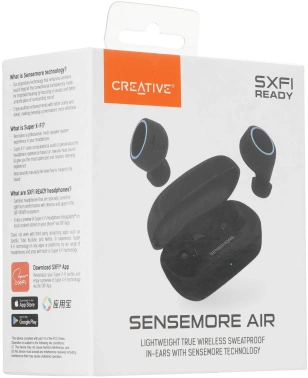 Гарнитура внутриканальные Creative Sensemore Air