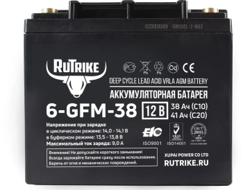 Батарея для ИБП Rutrike 6-GFM-38