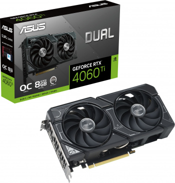 Видеокарта Asus PCI-E 4.0  DUAL-RTX4060TI-O8G