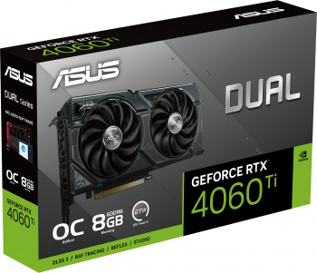 Видеокарта Asus PCI-E 4.0  DUAL-RTX4060TI-O8G