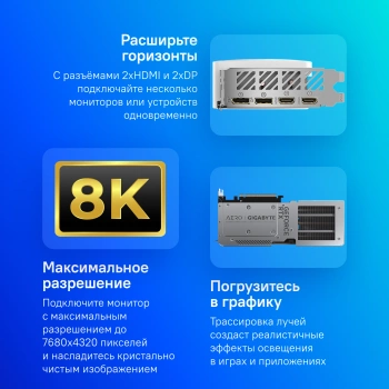 Видеокарта Gigabyte PCI-E 4.0  GV-N406TAERO OC-8GD