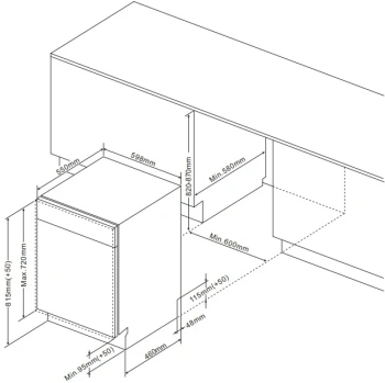 Посудомоечная машина встраив. Hansa ZIM615BQ
