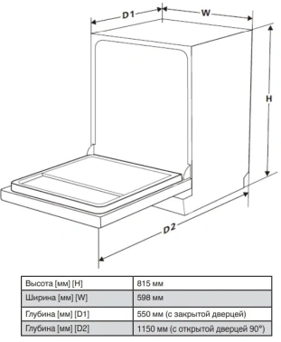 Посудомоечная машина встраив. Hansa ZIM615BQ