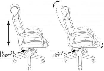 Кресло руководителя Бюрократ  T-9928WALNUT