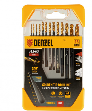 Набор сверл Denzel 72318