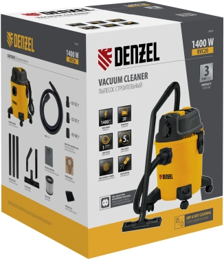 Строительный пылесос Denzel RVC20