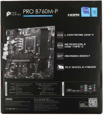 Материнская плата MSI PRO B760M-P