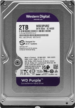 Жесткий диск WD SATA-III 2TB  WD23PURZ
