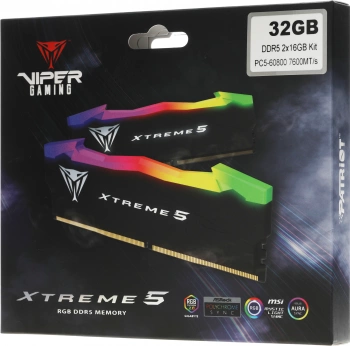 Память DDR5 2x16GB 7600MHz Patriot  PVXR532G76C36K