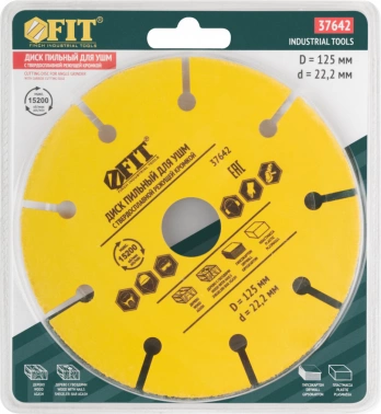 Диск пильный по дер. FIT 37642