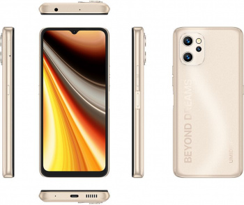 Смартфон Umidigi Power 7 Max 128Gb 6Gb золотой моноблок 3G 4G 2Sim 6.7
