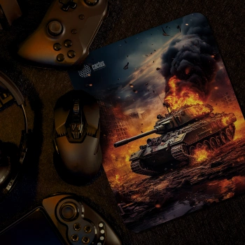 Коврик для мыши Cactus Burning tank
