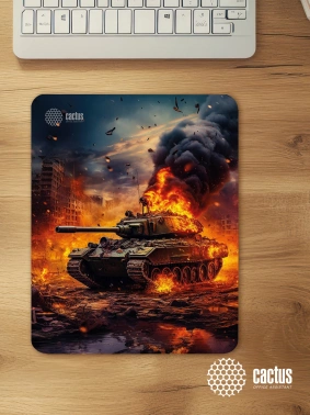 Коврик для мыши Cactus Burning tank