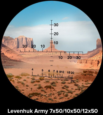 Бинокль Levenhuk 10-10x 50мм Army 10x50