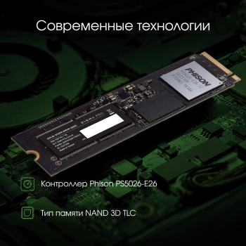 Накопитель SSD Digma Pro PCIe 5.0 x4 1000GB DGPST5001TP6T4