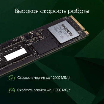 Накопитель SSD Digma Pro PCIe 5.0 x4 2000GB DGPST5002TP6T4