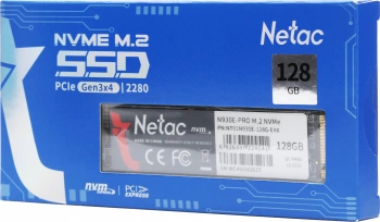Накопитель SSD Netac PCIe 3.0 x4 128GB NT01N930E-128G-E4X