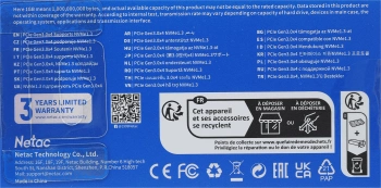 Накопитель SSD Netac PCIe 3.0 x4 128GB NT01N930E-128G-E4X