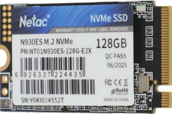 Накопитель SSD Netac PCIe 3.0 x2 128GB NT01N930ES-128G-E2X