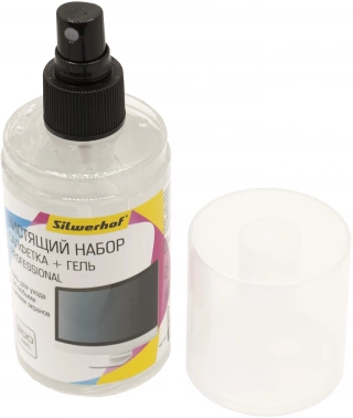 Чистящий набор (салфетка + гель) Silwerhof для экранов и оптики 200мл